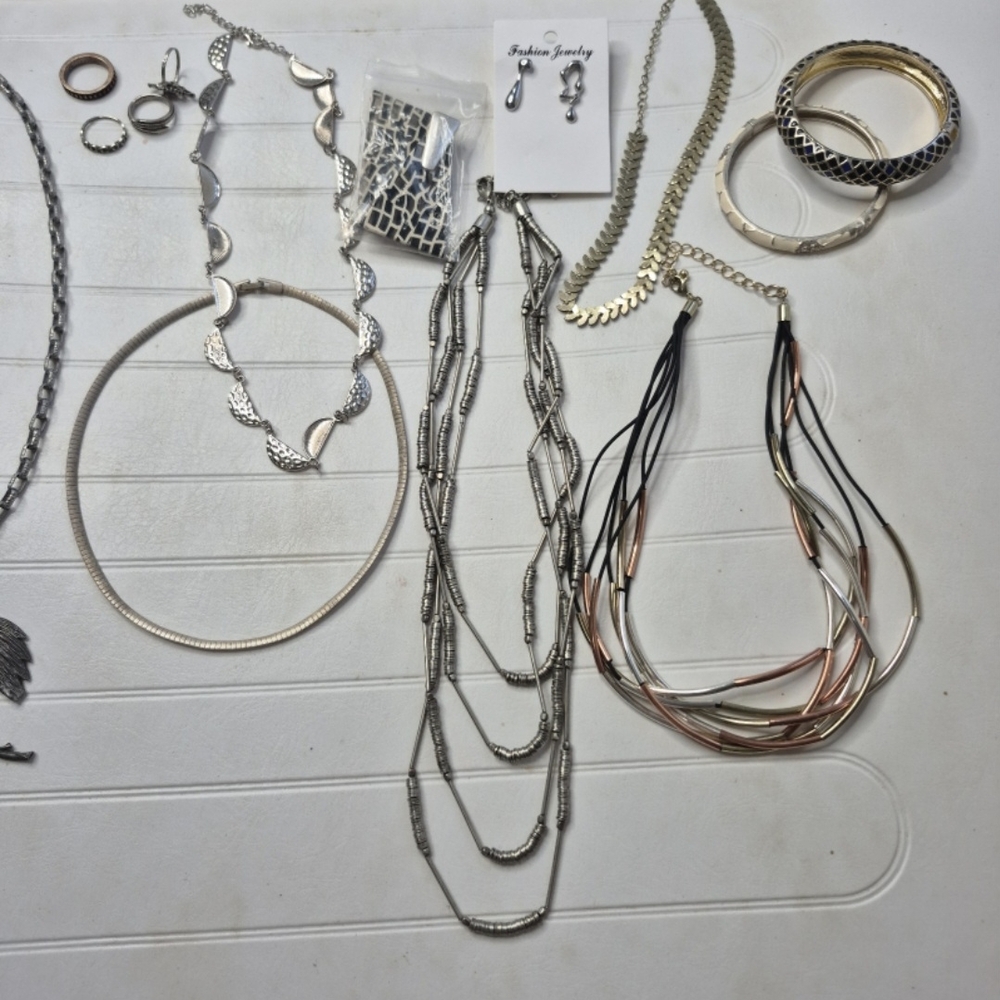 Modern Silver and Gold Minimalist Necklaces